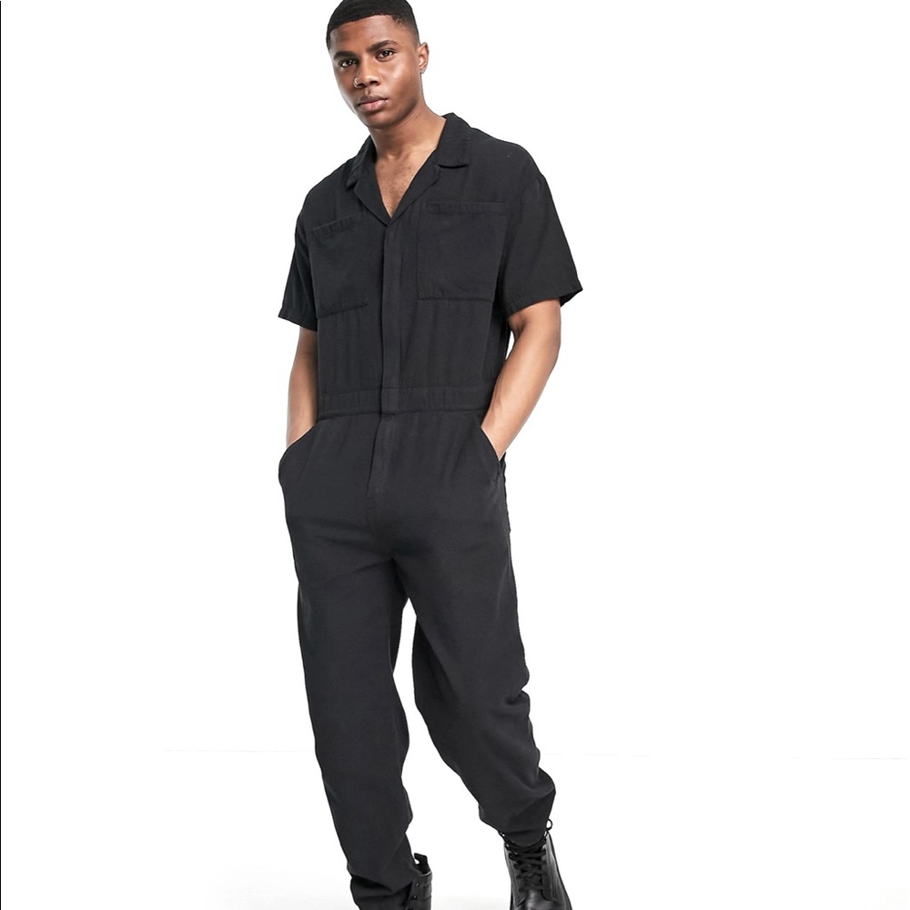 NWT - ASOS DESIGN denim coveralls in washed black